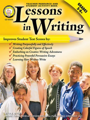 cover image of Lessons in Writing, Grades 5 - 8